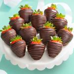 Tall, Dark & Dreamy Dipped Strawberries - 12 Berries