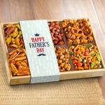 Father's Day Crunch 'n Munch Snack & Nut Variety Tray Gift Box