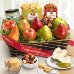 Congratulations Classic Fruit and Gourmet Gift Basket