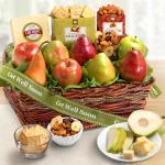 Get Well Soon Cheese and Nuts Classic Fruit Basket