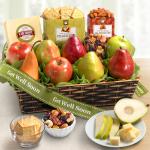 Get Well Soon Classic Fruit and Gourmet Gift Basket