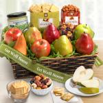Get Well Soon Classic Fruit and Gourmet Gift Basket