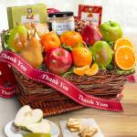 Thank You Classic Gourmet and Fruit Basket