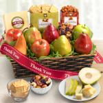 Thank You Classic Fruit and Gourmet Gift Basket
