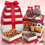 Chocolate Perfection Gift Tower with Caramel Apples