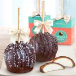 Dreamy Dark Chocolate Covered Caramel Apples Pair