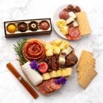 Heart Charcuterie Board with Meat, Cheeses, Chocolates, Snacks