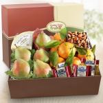 With Sympathy Harvest Favorites Fruit and Gourmet Gift Box