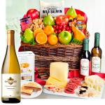 Generous Gourmet Market Favorites Fruit Basket with Wine - Kendall-Jackson Chardonnay