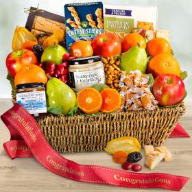 AA4016C, Congratulations Farmstead Fruit Gift Basket