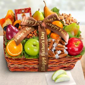 AA4094F, Father's Day Orchard Delight Fruit and Gourmet Basket