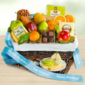 AA4101B, Happy Birthday Deluxe Fruit Basket