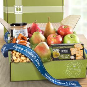 AB2017F, Father's Day Deluxe Fruit, Cheese Dip and Gourmet Gift Box