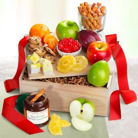 AC4013, Fondue Dipping Gift Basket with Fresh Fruit & Chocolate