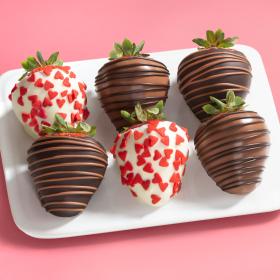 ACD1070, Made with Ghirardelli Love is Sweet Chocolate Covered Strawberries - 6 Berries