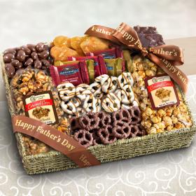 AA4056F, Happy Father's Day Chocolate Caramel and Crunch Grand Gift Basket