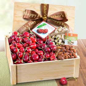 AC1060F, Happy Father's Day Fresh Cherries and Nuts Crate