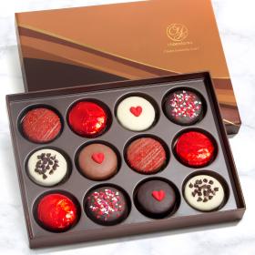 ACC1004, Sweet Love Chocolate Covered Oreos Dozen Gift Box