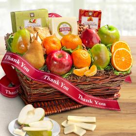 AP8019T, Thank You Classic Gourmet and Fruit Basket