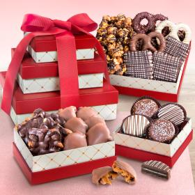 ATC0306, Chocolate, Caramel and Crunch 3 Box Gift Tower