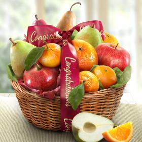 AA4103C, Congratulations Fruit Favorites Basket