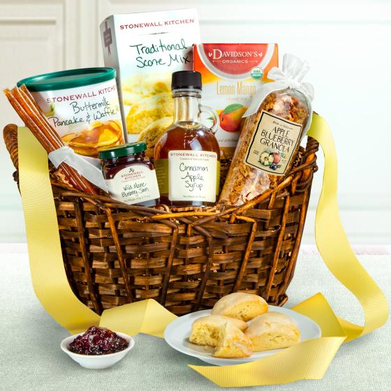 Breakfast gift basket
