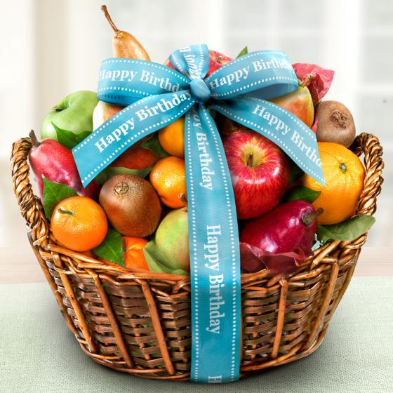 Happy Birthday Fruit Basket AA4000B A Gift Inside