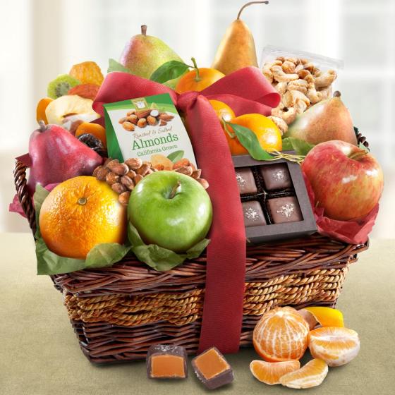 Orchard Delight Fruit and Gourmet Basket - AA4094 - A Gift Inside