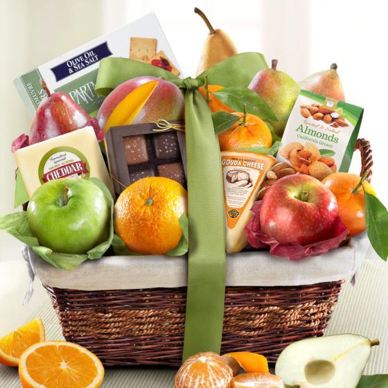 The Classic Deluxe Fruit Basket AA4101 A Gift Inside
