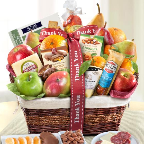 Thank You Abundance Classic Fruit Basket AA4102T A Gift Inside