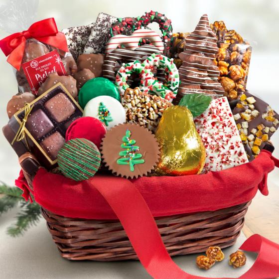 Holiday Handmade Chocolate Bliss Assortment Gift Basket AA9001H A 