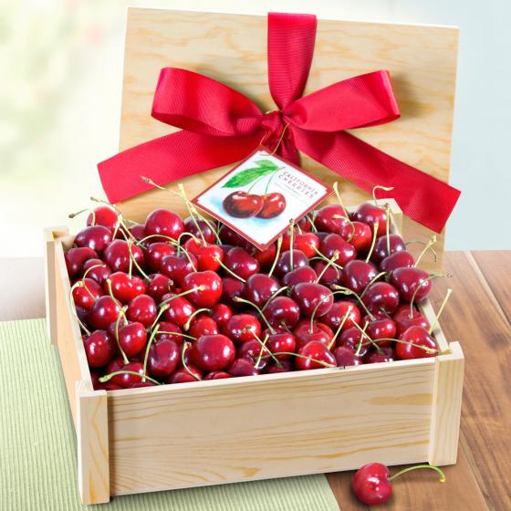 Fresh Cherries Gift Crate AC1065 A Gift Inside