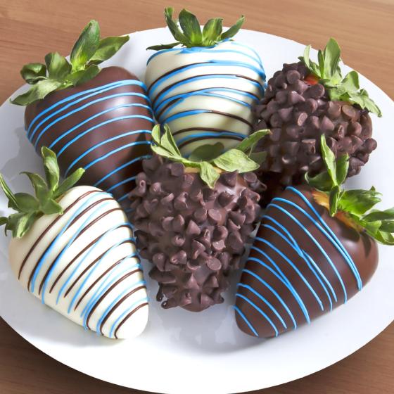 A Gift Inside 6 Magical Milk Chocolate Covered Strawberries