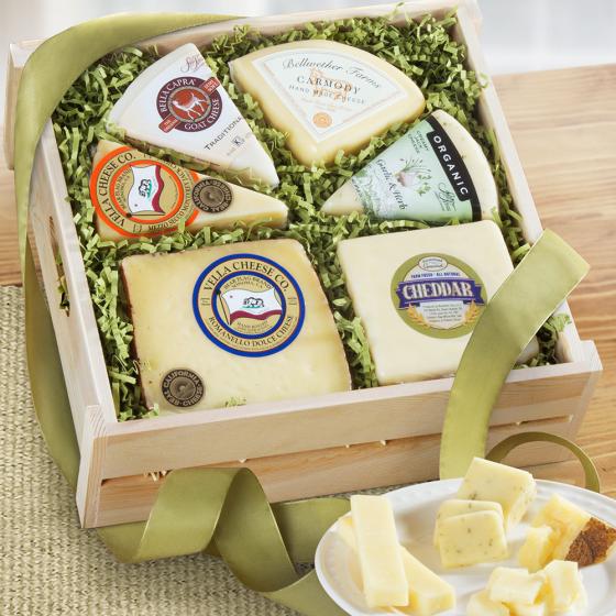 Artisan Cheese Collection Gift Crate FG2004 A Gift Inside