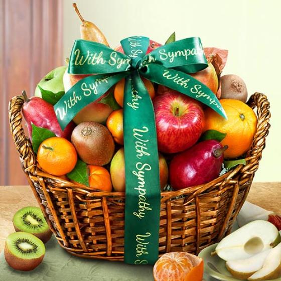 With Sympathy Fruit Basket AA4000S A Gift Inside