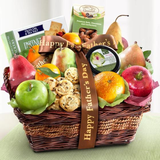 Father's Day Gourmet and Fruit Basket AA4029 A Gift Inside