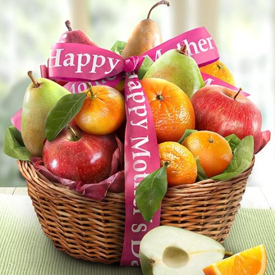 Happy Mothers Day Best Fruit Basket AA4103M A Gift Inside