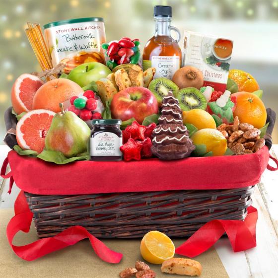Christmas Morning Family Brunch Fruit Basket AA5010X A Gift Inside