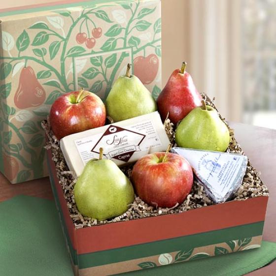 California Farmstead Fruit and Cheese Gift Box AB1018 A Gift Inside