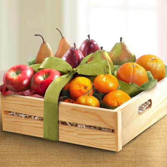 Festive Fruit Deluxe Gift Crate AC2051 A Gift Inside