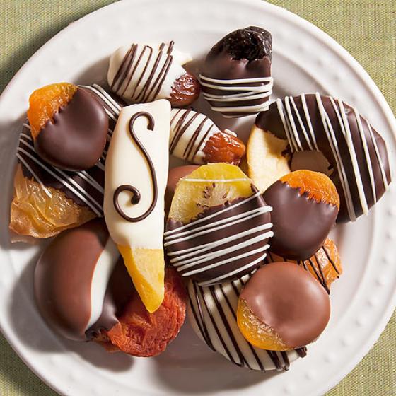 Hand Dipped Chocolate Covered Dried Fruit Assortment ACM1003 A Gift