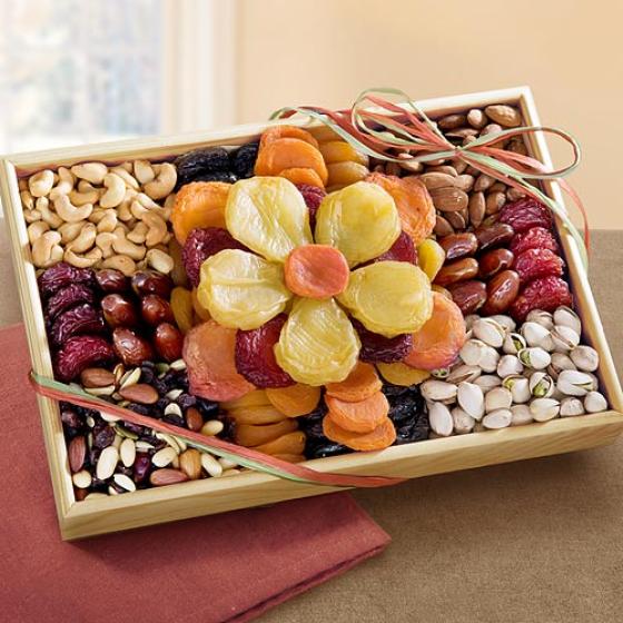 Flora Grande Dried Fruit and Nut Tray AP8021 A Gift Inside
