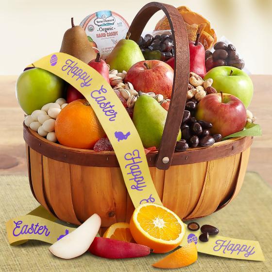 Easter Organic Harvest Basket RA5025Easter A Gift Inside