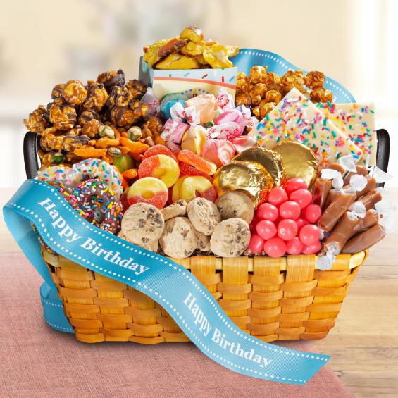 Happy Birthday Snack Attack Gift Basket - AA3066