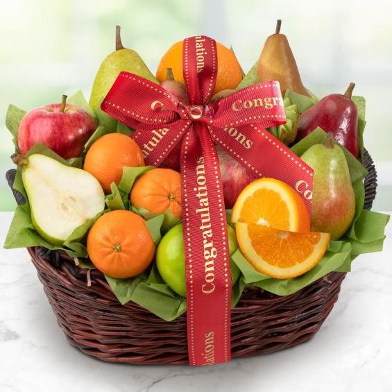 AA4000C, Congratulations California Bounty Fruit Gift Basket