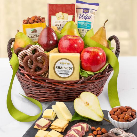 AA4010, Fruit, Cheese & Meat Classic Basket