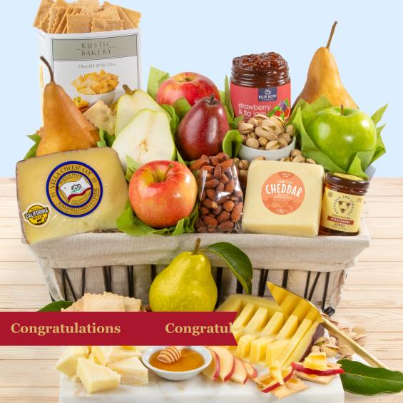 AA4016C, Congratulations California Farmstead Fruit Gift Basket