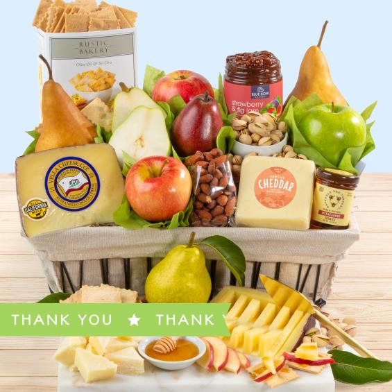 AA4016T, Thank You California Farmstead Fruit Gift Basket
