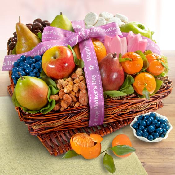 AA4050M, Mother's Day Fruit and Sweets Gift Basket