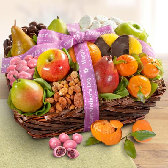 AA4050M, Mother's Day Fruit and Sweets Gift Basket